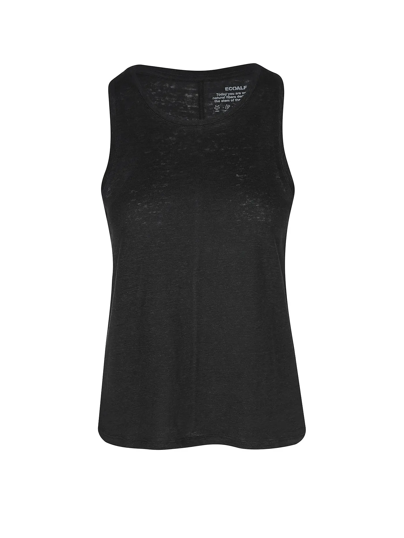ECOALF | Leinentop HALDENALF | schwarz